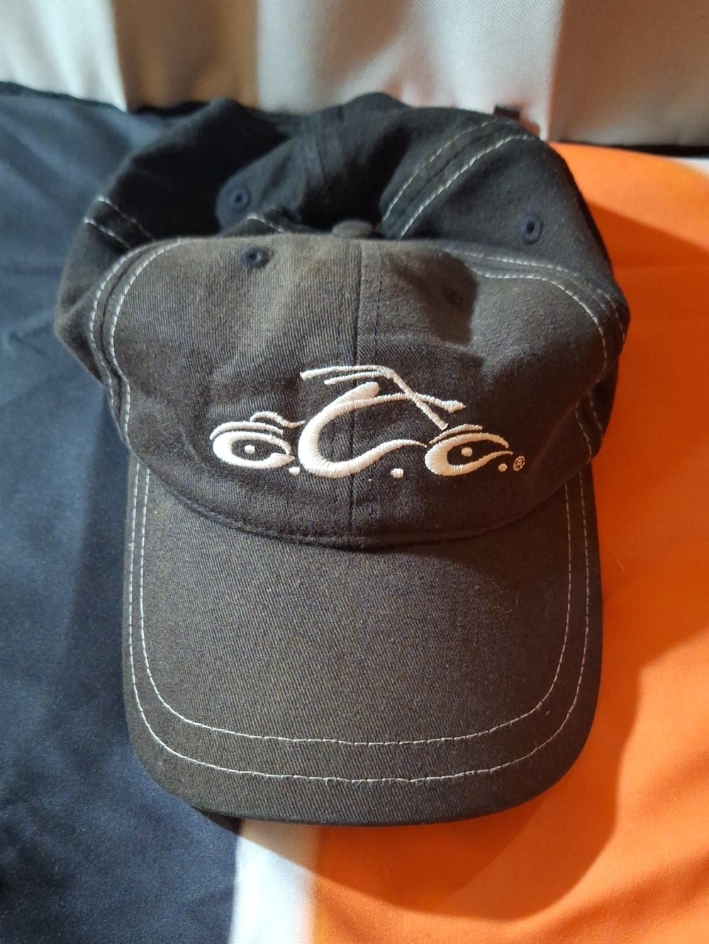 West Coast Choppers Black Embroidered Motorcycle Logo Baseball Cap